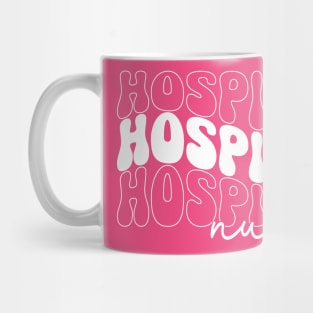 Retro Hospice Nurse Week Groovy Appreciation Day For Women Work Mug